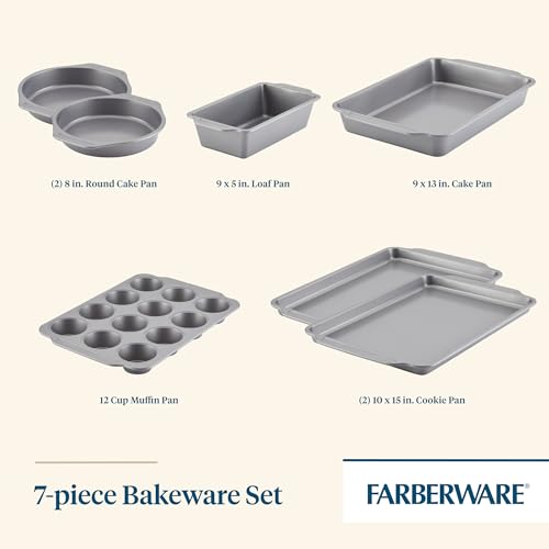 Bakeware Nonstick Baking Pans with Baking Sheets (7-Piece Set)