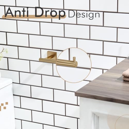 Toilet Paper Holder Champagne Bronze Toilet Roll Holder Hold Mega Rolls Kitchen Bathroom Tissue Paper Dispenser Stainless Steel