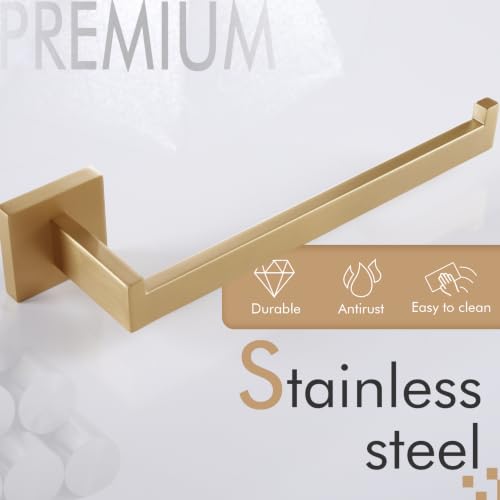 Towel Bar for Bathroom Wall Mount 9'' Hand Towel Holder T (Champagne Bronze)
