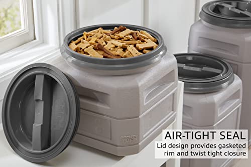 Airtight Dog Food Storage Container (6 Gal/ 24 Lbs)