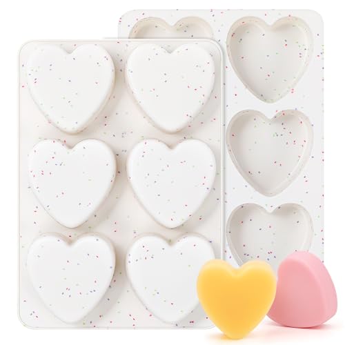 3 Inch Large Heart Shaped Silicone Molds for Chocolate (Heart / 3 inch)