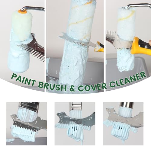 5-in-1 Paint Brush Comb & 12-in-1 Painter Tool Scraper (12 in 1+5 in 1 Paint Brush Comb)