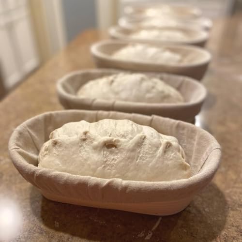 Banneton Bread Proofing Basket 2 Pack 10 In Oval Sourdough Proofing Basket
