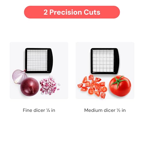 Pro Original Vegetable Chopper Kitchen Prep Tool (Black / 2 in 1)