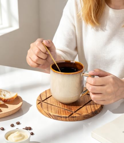 Ceramic Coffee Mugs Set of 6 (reactive glaze-1 / set of 6)