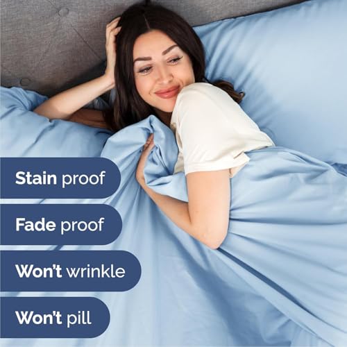 Cal King Size 4 Piece Sheet Set (21 - Baby Blue / California King)