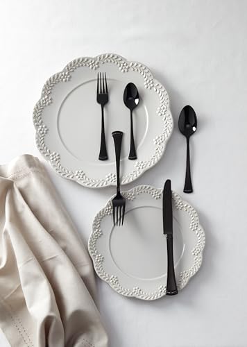 893677 Portola Black 20 (20-Piece Flatware Set, Black)