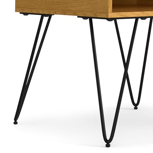 Judson 15" Solid Mango Wood Accent Table in Refined Natural (End Table / 22 inch / Oak Veneer)