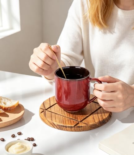 Ceramic Coffee Mugs Set of 6 (reactive glaze-2 / set of 6)