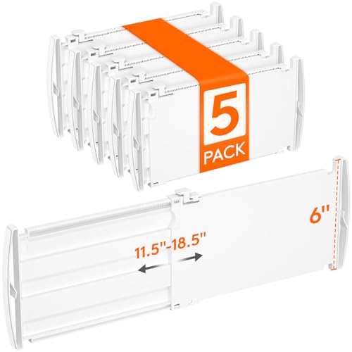 6" Tall Drawer Dividers (6"H, 11.5-18.5"L)