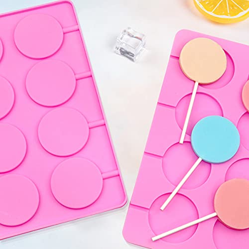 8 Capacity Large Silicone Lollipop Molds (Large Round)