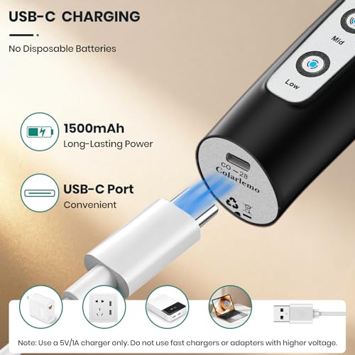 Milk Frother Handheld Rechargeable with Stand