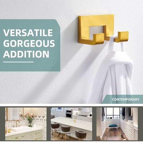 Bathroom Hand Towel Holder (Brushed Dark Gold)