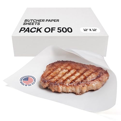 White Butcher Paper Sheets 12" x 12" (White / 12" x 12", 500 Sheets)