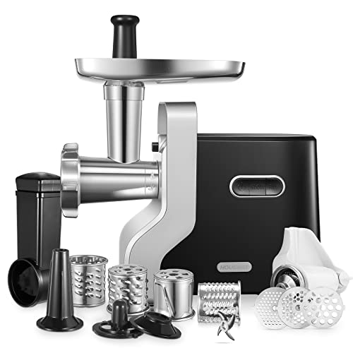 5-in-1 Meat Grinder Heavy Duty, 3000W Max Ultra Powerful