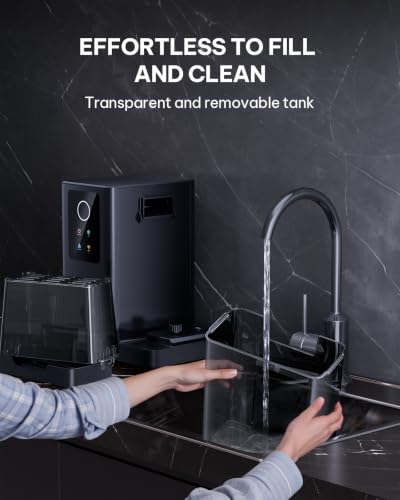 Nugget Ice Maker Countertop with APP & Voice Control (Silver Gray / 44 lbs)