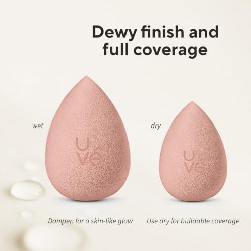PURE Teardrop Makeup Blender Sponge (1 Count (Pack of 1) / Pink (Teardrop))
