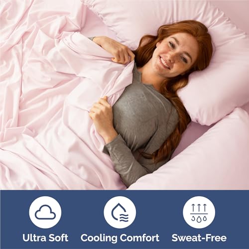 Split King Size 5 Piece Sheet Set (30 - Lavender Pink / Split King Size)
