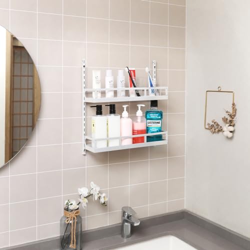 Wall Mount Spice Rack Organizer 5 Tier Height