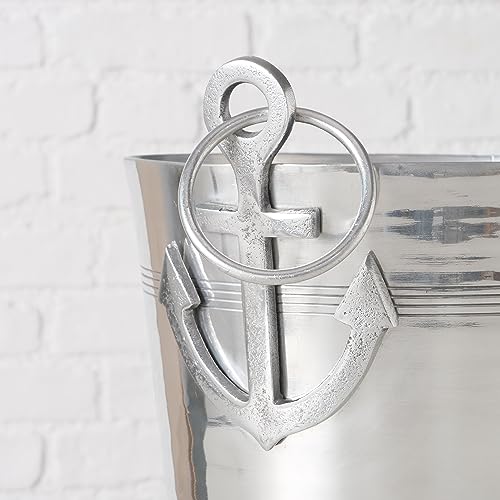 Nautical Ice Bucket with Anchor Handles