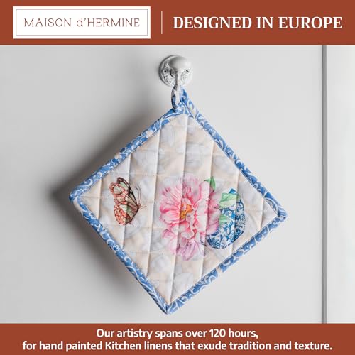 Pot Holders 100% Cotton Potholders (017 - Canton / 8" x 8" (Pot Holder Pack of 1))