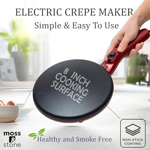 Red Electric Crepe Maker (8 Inch Corded / Red)