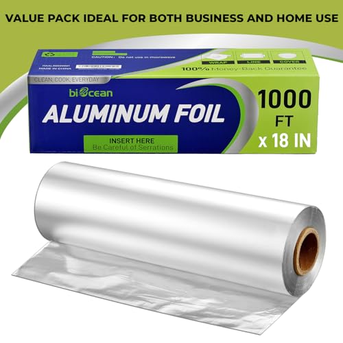 Aluminium Foil 18''x1000 Sq.Ft for Food (18in x 1000ft)