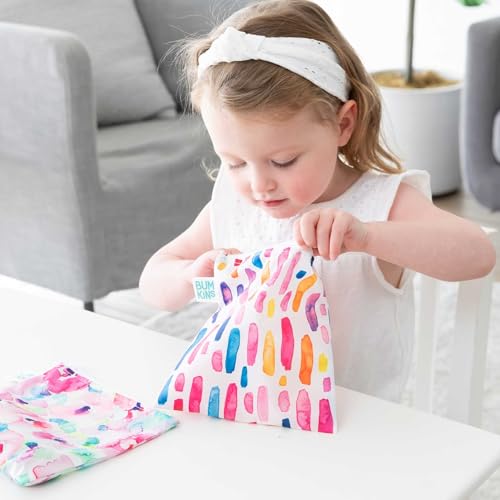 Reusable Sandwich and Snack Bags (Watercolors)