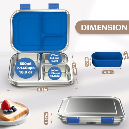 Stainless Steel Bento Box Kids (Blue)
