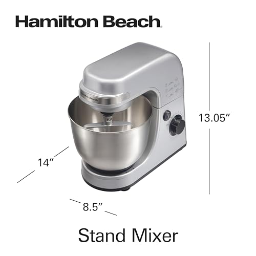 Electric Stand Mixer (Silver / 7 Speeds with Whisk & Splash Guard)