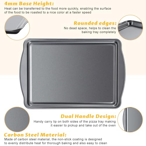 Baking Sheet Set of 2 (2 PCS Large Baking Pan Set)