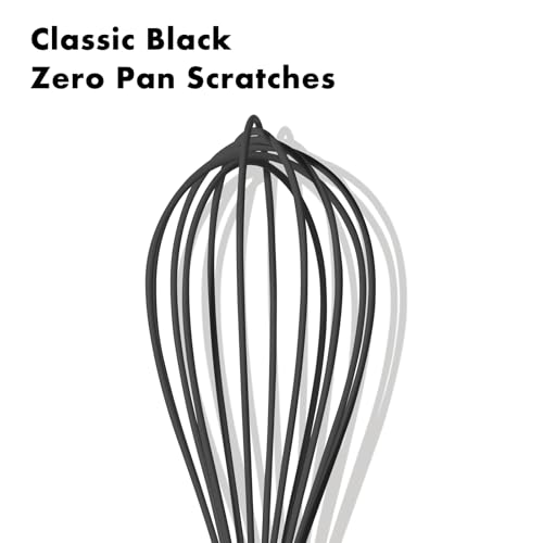 10 Inch Black Silicone Whisk (10 inch black)