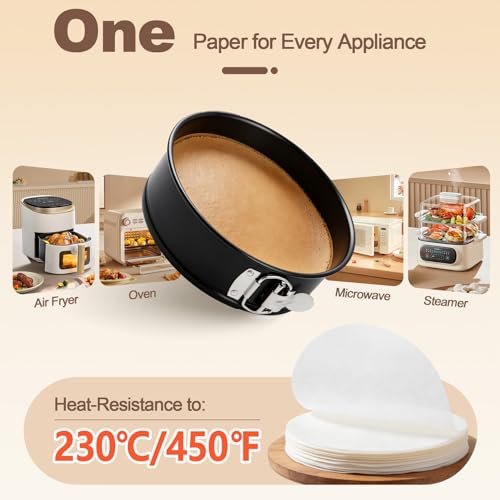 100 Pcs 8" Round Parchment Paper (White / 8" Round -100 Pack)