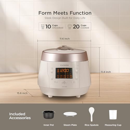High Pressure Rice Cooker (10 cups / White)