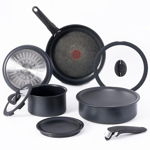 Ingenio Expertise Non Stick Cookware Set 10 Piece (Black / 10-Piece induction)