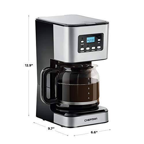 12 Cup Programmable Coffee Maker (Stainless Steel)