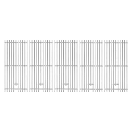 16517 Grill Grates Replacement Parts for Bull Grill Parts 5 Burner Brahma 30 Inch 57568 57569 57568CE 57569CE 57568AGA 57569AGA Lion Premuim L90000 40 Inch Stainless Steel Cooking Grate 5 Pcs (19.25'' x 37.5'' 5 Pcs Grill Grates)