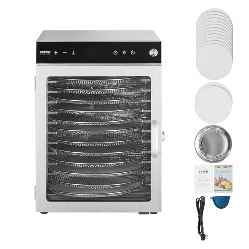 Food Dehydrator Machine (12-Trays/800W/Rotary)