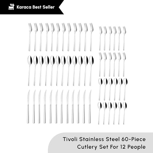 Tivoli 60 Pieces Cutlery Set for 12 Person (Tivoli 60-Piece / 60-Piece)