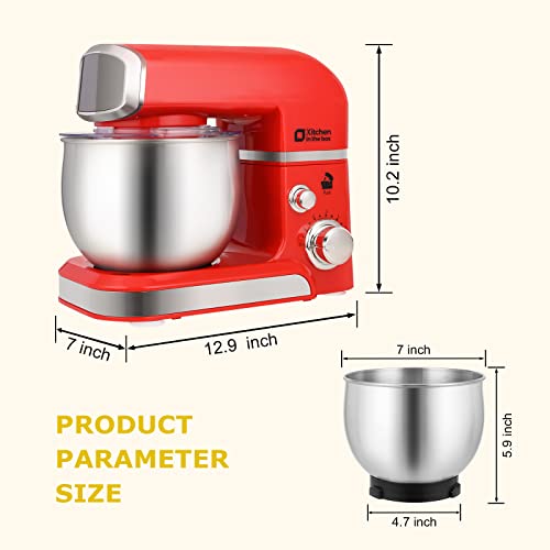 Stand Mixer Kitchen in the box 3.2Qt Small Electric Food Mixer