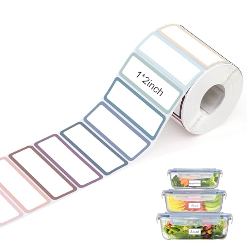 1000 Removable Freezer Labels (1 x 2 Inch)