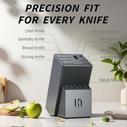 15 Pcs Japanese Knives Set for Kitchen (Gray)