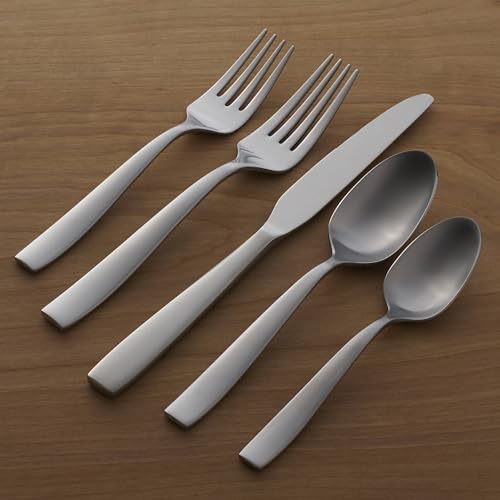 Everdine Everyday Flatware (Service for 4 / 20-Piece Flatware Set-Steel)