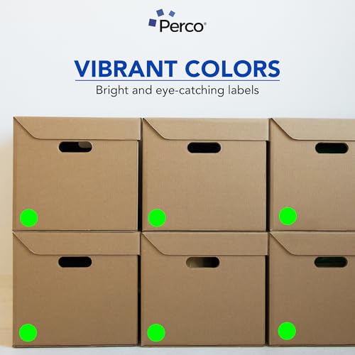 Neon Green Round Circle Dot Sticker 2 (Green - Neon / 2 Inch)