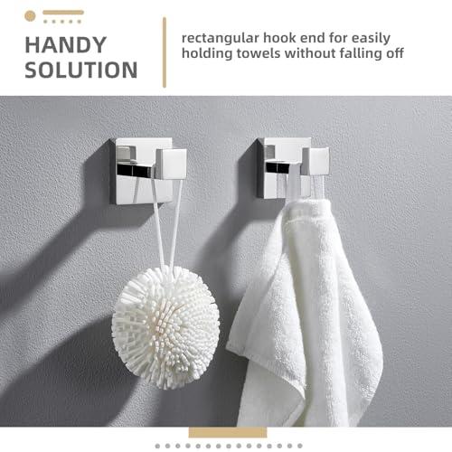 Bathroom Towel Hook (2 Pack / Polished Chrome)