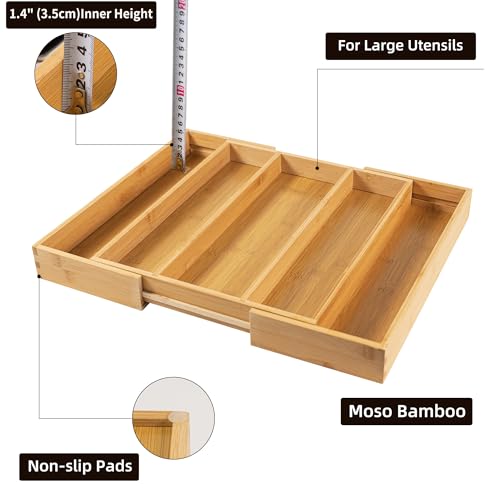 Drawer Organizer Kitchen Utensils (Natural / Medium)