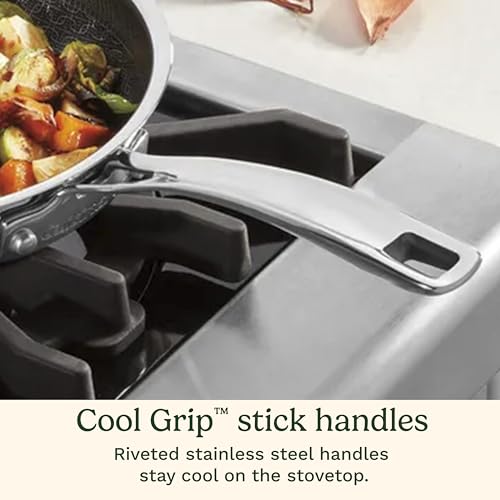 Skillet Set PurelySear Hybrid Stainless Steel 5 Pc (5-Piece Set)
