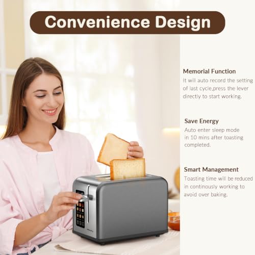 2 Slice Touch Screen Toaster
