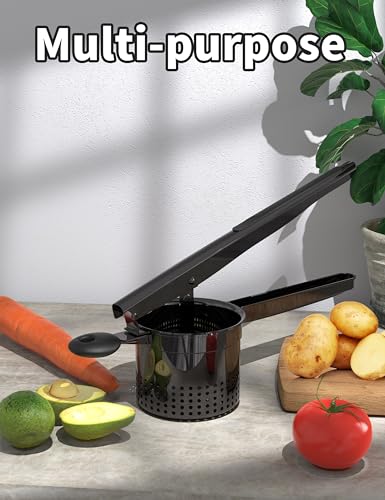Large 15oz Potato Ricer (Black-Black)