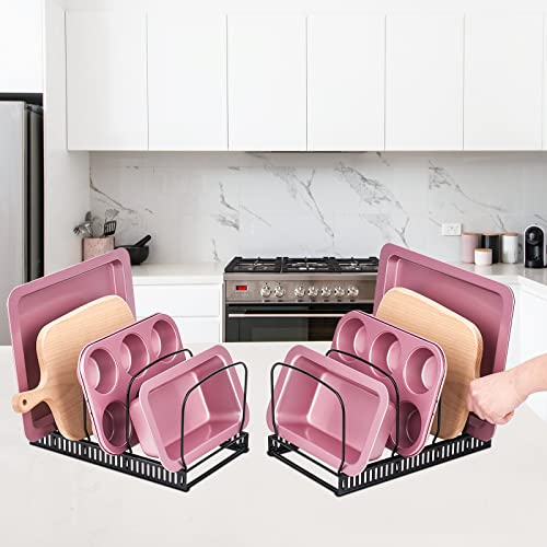 10+ Bakeware Organizer Rack for Kitchen Bakeware (Black / Bakeware Organizer)